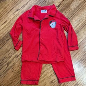Magic Kingdom Boutique Red Pajama Set with Cute Santa